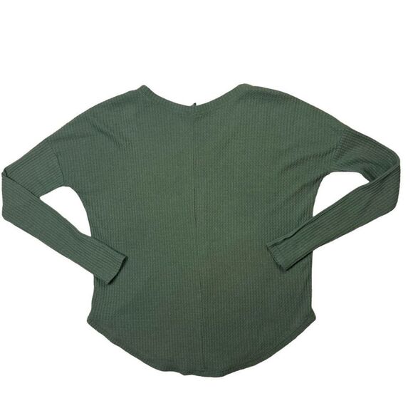 Wild Fable Waffle Knit Button Front Tie Up Shirt - Picture 3 of 7